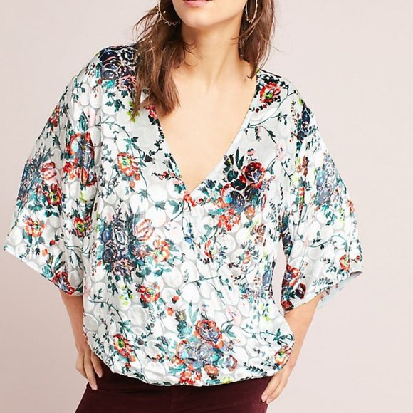 Anthropologie | Maeve Umi Wrap Top - Picture 4 of 13